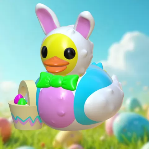 Easter bunny 🐰 duck buddy.🦆regular/Keychain 4 pack