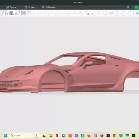 2016 Chevrolet Chevy Corvette Z06, detailed scale hollow model, shell body, rc, slot, cars, resin or fdm,