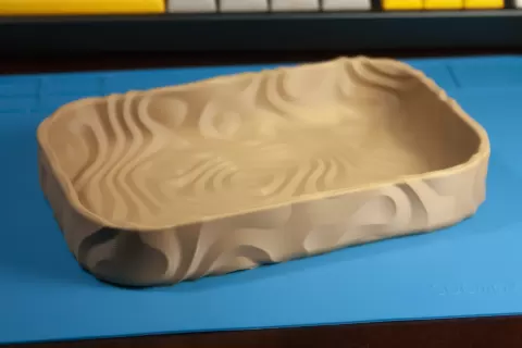 Ring pattern catch all tray