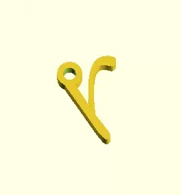 r keychain - XP3Design