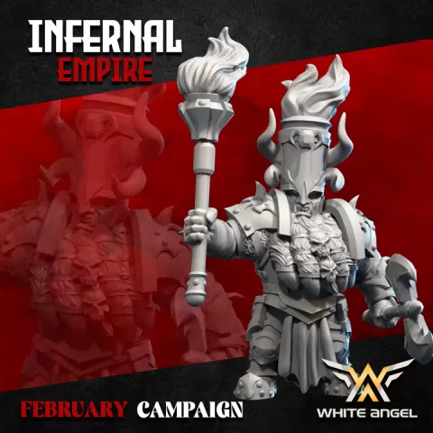 INFERNAL SORCERER - INFERNAL EMPIRE (FEBRUARY2026 CAMPAIGN) (INFERNAL DWARF) by WHITE ANGEL GAMES, S.L.