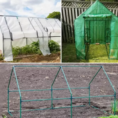 Construction Connector Suitable for Vine Trellis Awning Shelter Gardening Plant Stakes for Flowers and Greenhouse Frames
