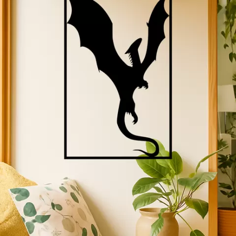 Shrek Dragon Wall Art Framed