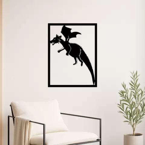 Shrek Dragon Wall Art Framed