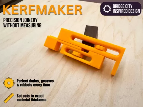 Adjustable Kerfmaker for Woodworking
