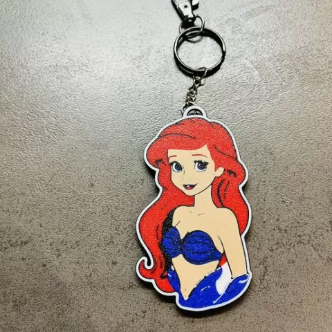 ariel, la sirenetta keychain