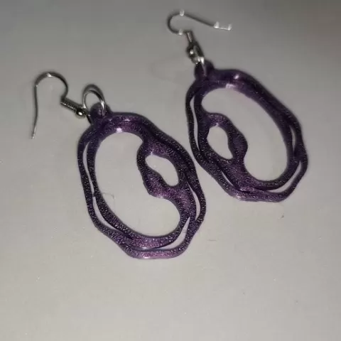 Pendientes Orgánicos Vórtice