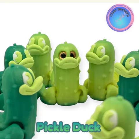 Pickle Duck Flexi by ChibiBestiary