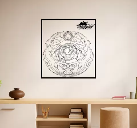 Beyblade Tetsuya Tellaard Wall Art Framed