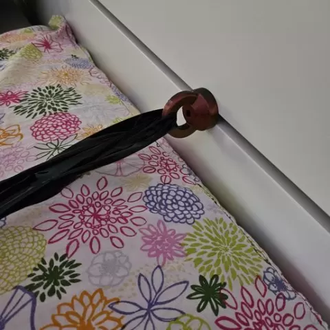 Tied to bed (or anywhere else)