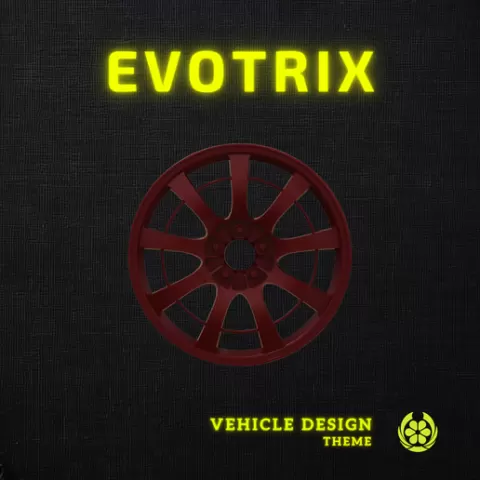 Modified 08. Enkei NT03+M Version 2 - Tiny Titans: Enkei Rim Diorama Wheels 3D Print File! Designer Wheel Rim Concept Car 08. Enkei Racing Rim Series - NT03+M Rim V2