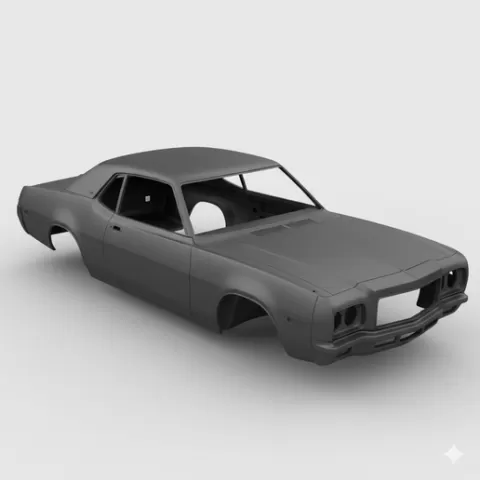Chrysler Cordoba car body, car shell, rc body, rc shell, truck body, pickup body, vehicle body, scale body, car model, printable car