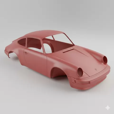 Porsche 911 Carrera RS car body, car shell, rc body, rc shell, truck body, pickup body, vehicle body, scale body, car model, printable car