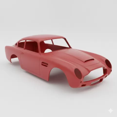 Aston Martin DB4 car body, car shell, rc body, rc shell, truck body, pickup body, vehicle body, scale body, car model, printable car