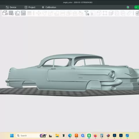 1956 Cadillac Series 62 Coupe, hollow shell body, scale model, rccars, drag, slot, cars, scale model build etc, stl file