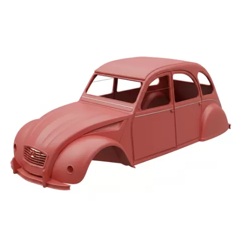 Citroën 2CV car body, car shell, rc body, rc shell, truck body, pickup body, vehicle body, scale body, car model, printable car