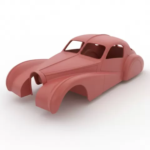 Bugatti Type 57SC Atlantic car body, car shell, rc body, rc shell, truck body, pickup body, vehicle body, scale body, car model, printable car