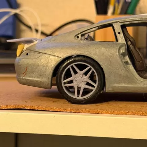 porsche wheel 1/18 scale