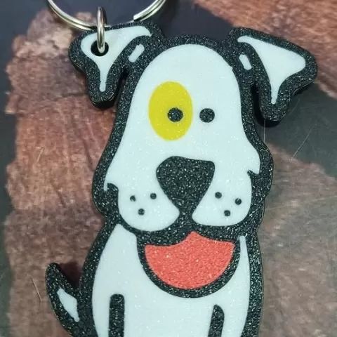 Cute Cartoon Dog Keychain
