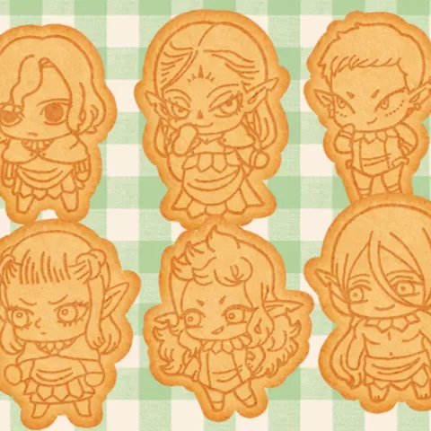 Dungeon Meshi Canaries cookie cutter set