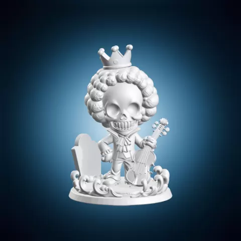 One Piece Skeleton Violin Miniature