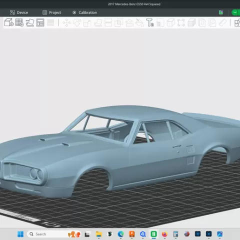 1967 Pontiac Firebird, hollow body, shell scale, model for rc, slot, cars
