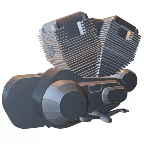 V-Twin Motorcycle Engine