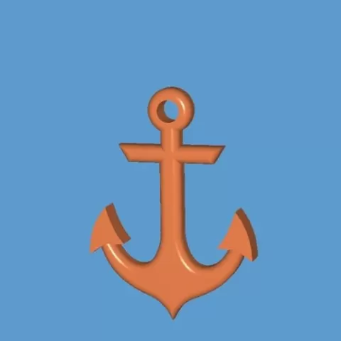Classic Nautical Anchor – 3D Printable STL Model