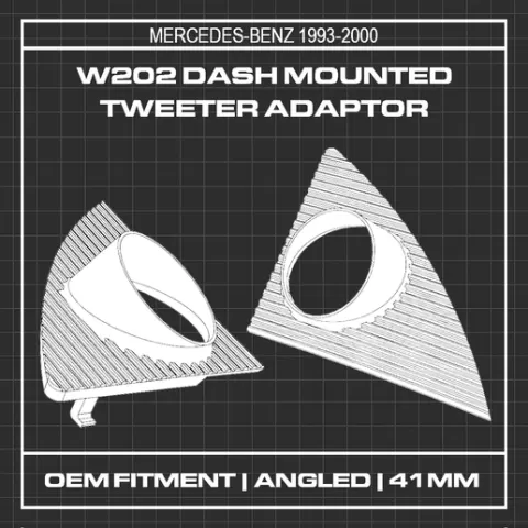 W202 / S202 Dashboard Tweeter Adaptor