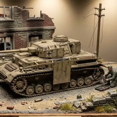 Panzer tank scene - CHprints 757