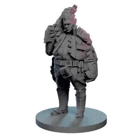 Weaver, Human Captain - Sci-Fi Mercenary STL by Battle Systems