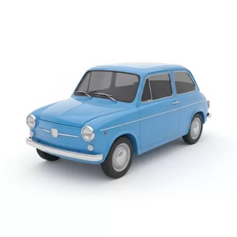 Fiat 850 garage, SUV, car model, car, supercar, vintage car, drift car, automobile, truck, classic car, race car, diorama, hypercar, pickup, vehicle, car 3D, car STL, sports car, JDM, muscle car