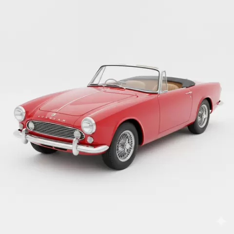 Sunbeam Tiger vehicle, supercar, garage, classic car, sports car, race car, pickup, hypercar, diorama, automobile, vintage car, car, car 3D, truck, JDM, muscle car, car model, car STL, SUV, drift car
