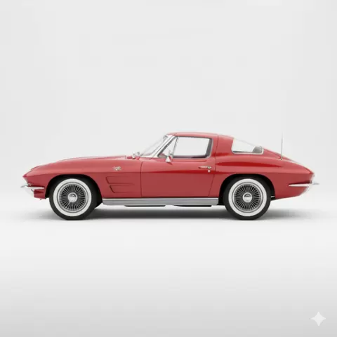 Chevrolet Corvette C2 (1963) car model, automobile, hypercar, garage, car STL, supercar, drift car, sports car, truck, race car, car, SUV, pickup, classic car, muscle car, vintage car, vehicle, car 3D, diorama, JDM