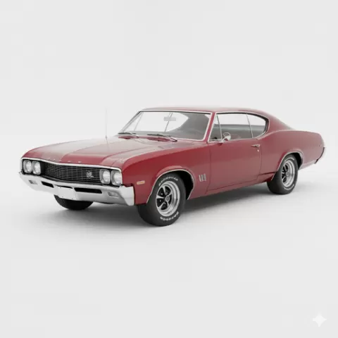 Buick Skylark drift car, car STL, classic car, automobile, car 3D, truck, car, SUV, JDM, diorama, garage, vehicle, car model, pickup, sports car, race car, supercar, muscle car, hypercar, vintage car
