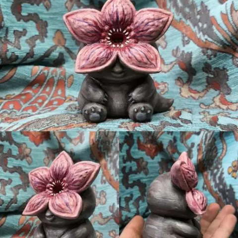 CuteGorgon **Free for the first 100 downloads** – Creepy Cute Retro Monster 3D Printable Figure (STL / OBJ / BLEND)