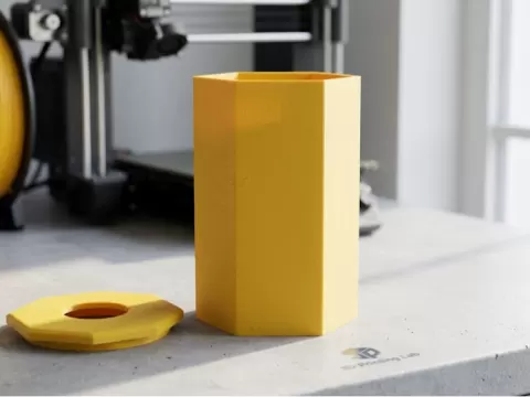 3D bin for waste filament