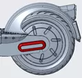 Rear fork cover Ninebot Max Plus, G30