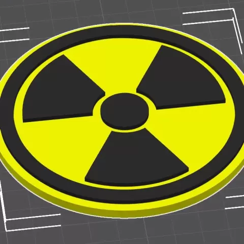 Coaster, Radiation Symbol - PrintsByBillyB