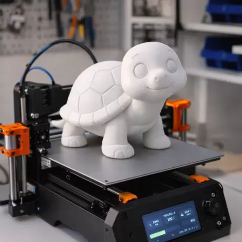 Cute Cartoon Turtle STL File – Adorable Tortoise 3D Print Figurine – Animal Desk Decor