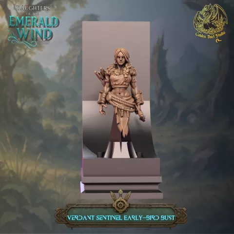 Aëridar Early Bird Bust – Collector’s Early Bird Reward | Tribal Fantasy 3D Printable STL by Golden Thief Studio