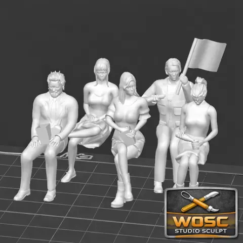 WOSC - Grandstand Spectators - Set #02 [Characters]