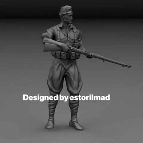 SPANISH CIVIL WAR LEGION SOLDIER IN BATTLE OF THE EBRO V9