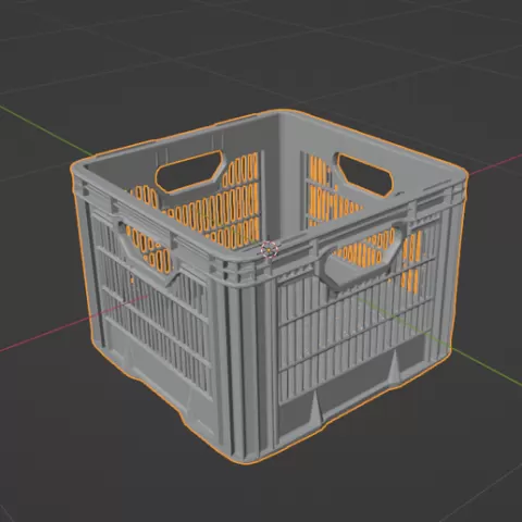 FREE Milk Crate STL 3D Print Stackable Modular Commercial Use