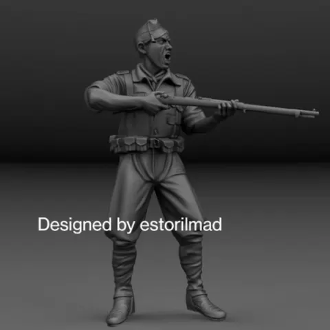 SPANISH CIVIL WAR LEGION SOLDIER IN BATTLE OF THE EBRO V6
