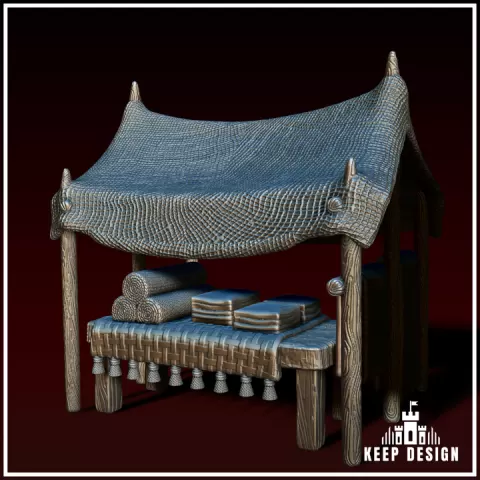 Market Stall with Materials by Keep Design