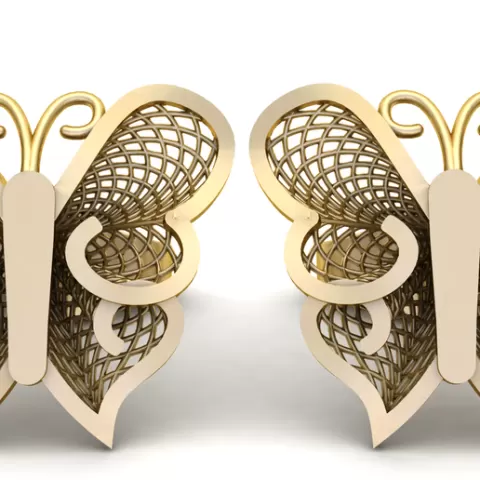 Elegant Butterfly Filigree Earrings Luxury Nature Inspired Jewelry Design