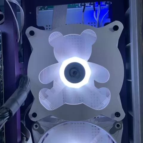 FAN COVER BEAR CUTE CUBIERTA DE VENTILADOR FAN GRILL 120MM NO SUPPORTS