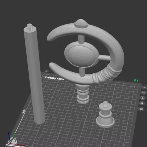 Frieren Staff for Cosplay– 3D Printable Prop. Screw together. For kids and adults.