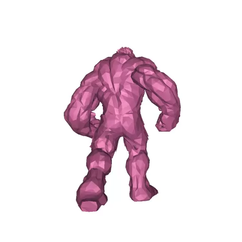 low poly red hulk - Joshua Rappaport